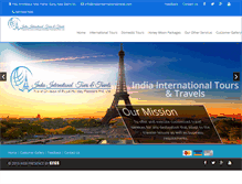 Tablet Screenshot of indiainternationaltravel.com